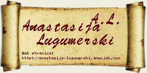 Anastasija Lugumerski vizit kartica